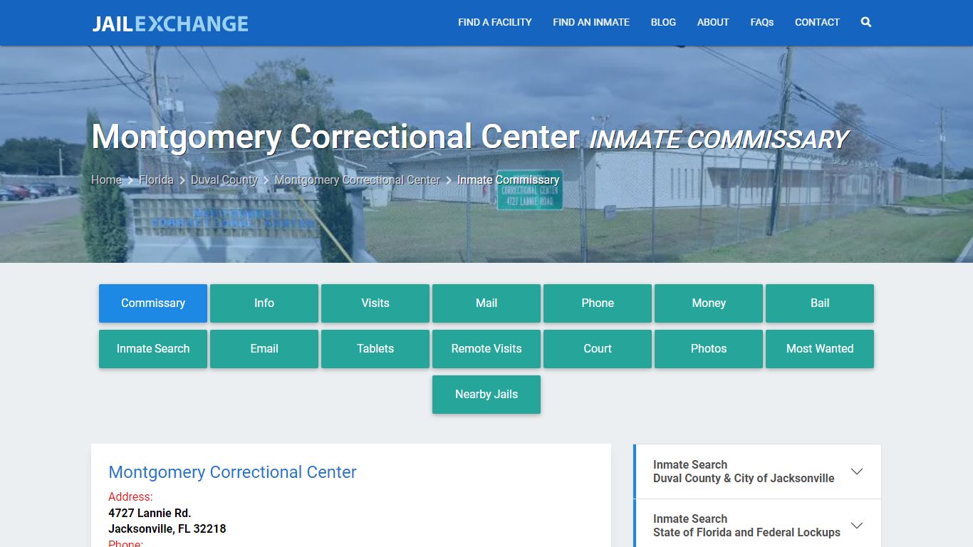 Montgomery Correctional Center Inmate Commissary - Jail Exchange